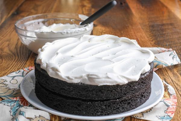 Registratore di temperatura USB applicato nella torta alla crema