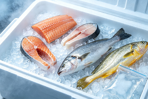 Il registratore di temperatura USB usa e getta garantisce la qualità del pesce refrigerato nel trasporto della catena del freddo